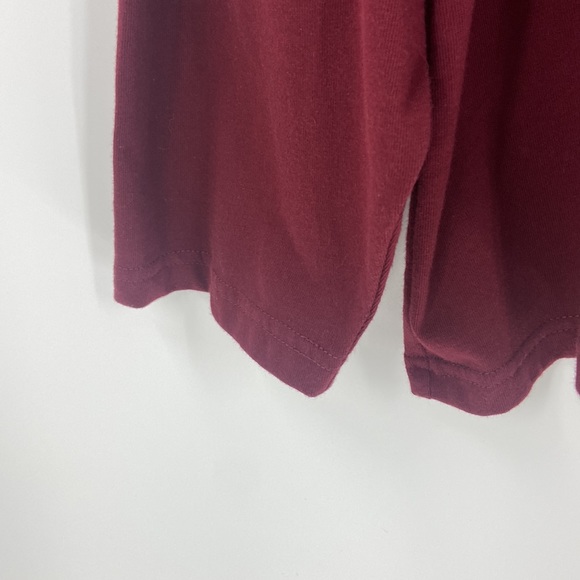 Cato burgundy cotton blend basic long sleeve top - Picture 7 of 14